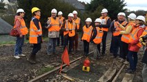 Visite du chantier de la ligne Guingamp - Paimpol