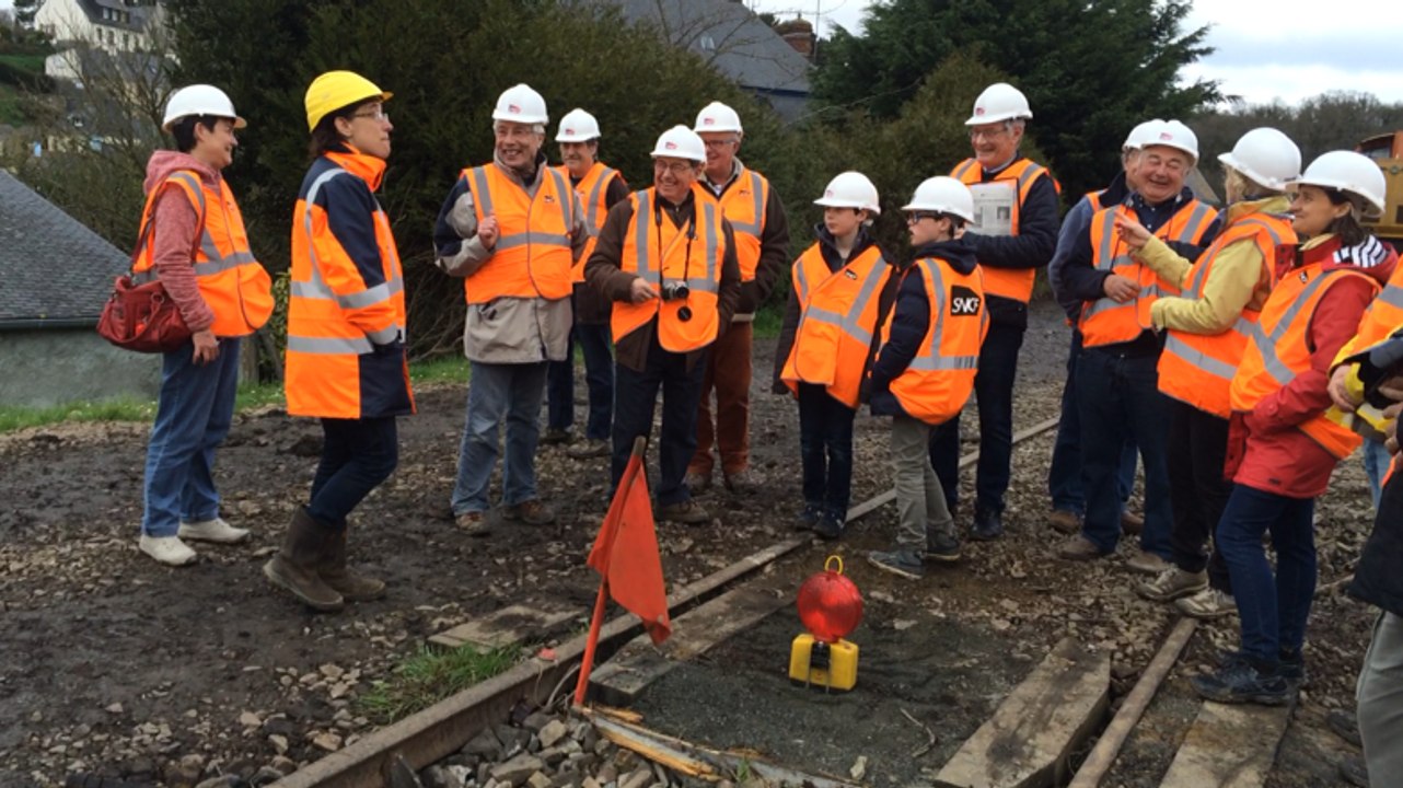 Visite du chantier de la ligne Guingamp - Paimpol