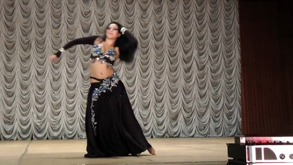 Arabian Lady Bally Dance In Public Stage Theater