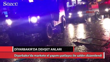 Diyarbakır’da markete el yapımı patlayıcılı saldırı