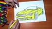 Легковые автомобили цветной раскраска цвета Войлок для Дети маркеры Новые функции Новый страницы карандаши ручки
