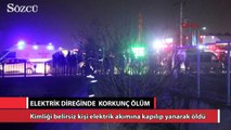 Elektrik direğinde korkunç ölüm