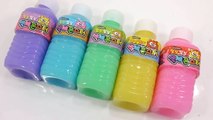 Colors Bottle Milk Gummy Pudding Learn Colors Glitter Slime Poop Toilet DIY | ABC Song Fin