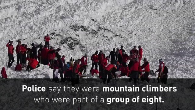 Four killed in deadly avalanche on the Austrian Alps