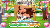 Moanas Garden Party Moana, Elsa, Jasmine and Belle - Disney Princesses Dress Up Game For