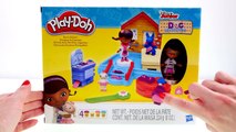 Play Doh Doc McStuffins Docs Clinic! Play Doh Lambie & Stuffy! Clínica de la Doctora Jug