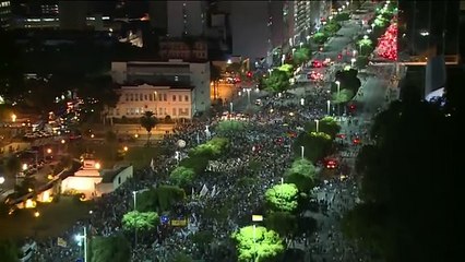 Manifestação agora à pouco no centro do Rio