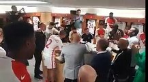 La joie des joueurs monégasques après leur qualification
