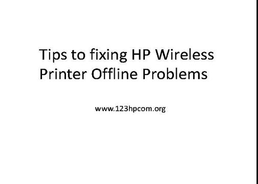 Tips to fixing HP Wireless Printer Offline Problems