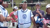 【女子ゴルフ】松森彩夏 キャディ悲劇！前代未聞！ボールがヘディングで池ポチャ！こんなの初めて観た