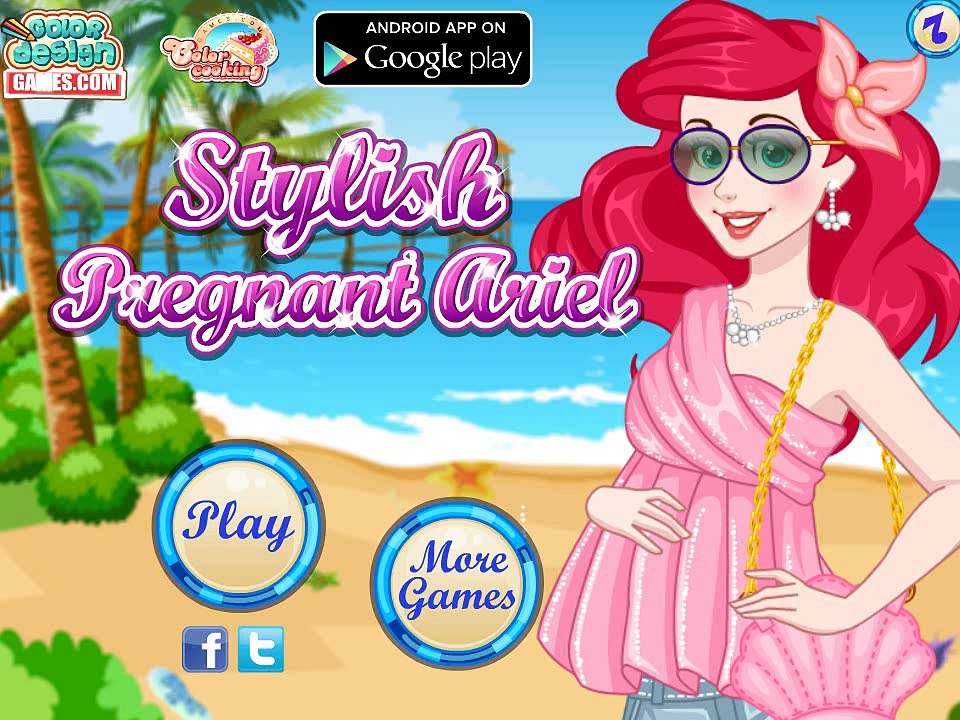 Stylish pregnant Ariel | Dress Up Ariel | Cartoon about Ariel | Game stylist