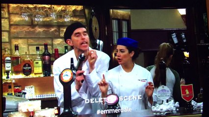 Emmerdale 2017 deleted scene - Bernice busts in on Robert