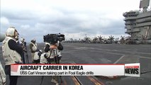 USS Carl Vinson in Busan for annual Foal Eagle drills