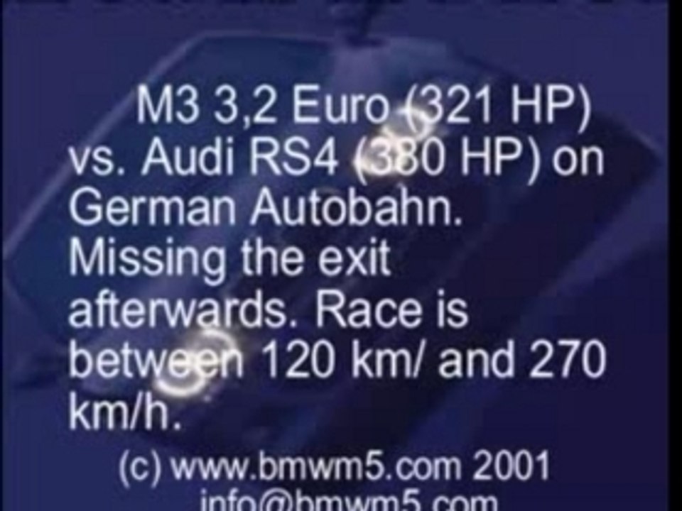 Bmw m3 Racing Vs Audi Rs4