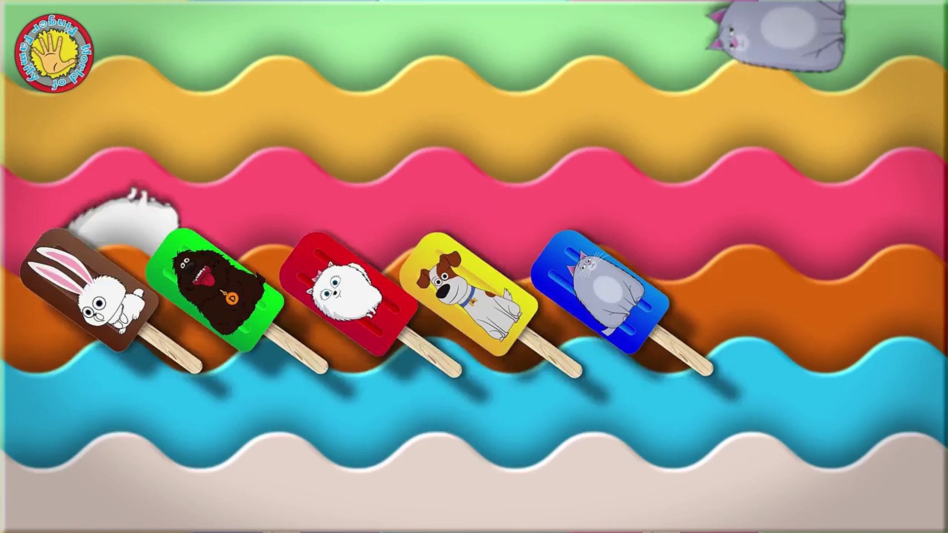 ⁣#Secret Life of Pets #Finger Family #Nursery Rhyme #Ice Cream Song