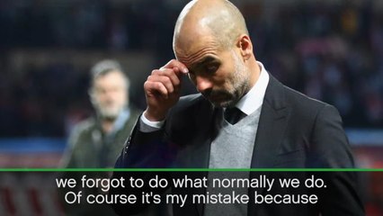 Download Video: Guardiola takes blame for City's first half performance