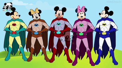 #Mickey Mouse #Thor #Batman #Captain America #Finger Family Songs Panda Kids