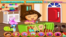 Dora The Babysitter Slacking - Dora The Explorer - Baby Caring Games