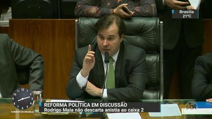 Presidente da Câmara não descarta anistia ao caixa 2