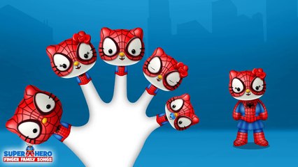 hello kitty finger family song Comptines pour Bébé | Spiderman Finger Family Nursery Rhyme