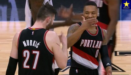 Nurkić and Lillard handshake