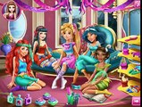 ☆ Disney Princess Rapunzel Ariel Snow White Jasmine & Tiana Pyjama Party Fun Game For Kids