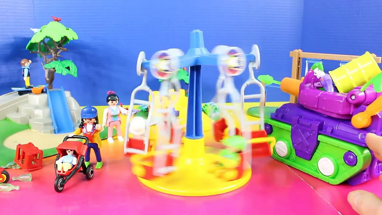 Imaginext Joker ruins Playmobil Day at the Park Batman fights back with a squirrelly plan-oYSK6pFoNQA