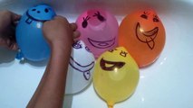 Funny Wet Balloons collection - Learn Colours Balloon Finger Nursery Rhyme Compilation