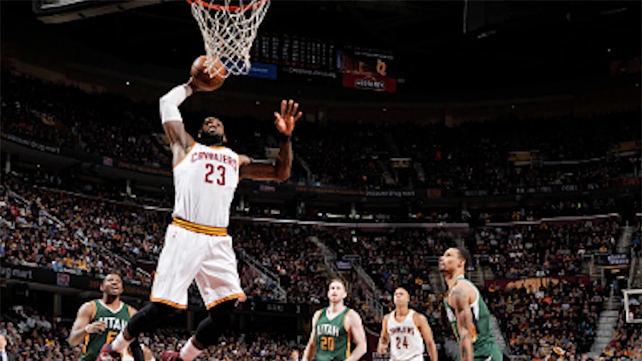 LeBron James Nearly BREAKS the Rim with VICIOUS Dunk vs Jazz