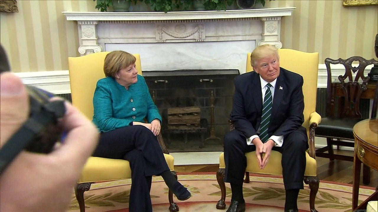 Trump recebe Merkel