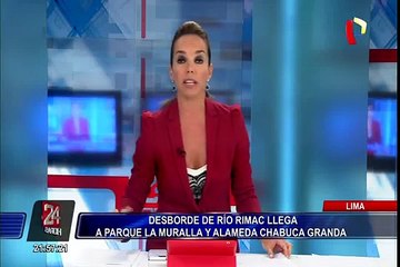 Desborde del río Huaycoloro pone en peligro a la población