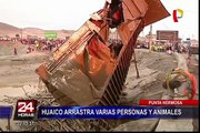 Punta Hermosa: huaico arrastra varias personas y animales