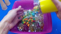 DIY Learn Numbers Counting How To Make Glitter Ice cream Slime Freeze Surprise Eggs Toys