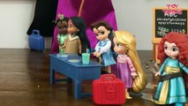 Disney Princesses Go Back to school - Disney Princess Dolls Videos New Mini