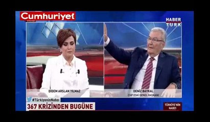 Canlı yayında Deniz Baykal'ı kızdıran soru