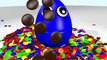 NEW M&Ms Surprise Eggs 3D for Children to Learn Colors || Kids Candy Balls Rainbow Colour