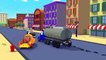 Tom la Dépanneuse  et Franck le Camion Pompier à Car City  - Voitures et camions dessins animés