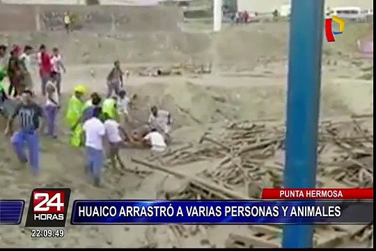 Punta Hermosa: mujer salvó de morir tras ser arrastrada por huaico
