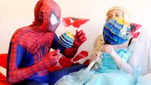 Spiderman vs Aliens Twins w/ Lollipop Frozen & Pink Spidergirl Ghost vs Zombie In Real Lif