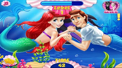 Princess Ariel and Eric Kissing - Game Little Mermaid Mistletoe Kiss Love for Kids & Girls