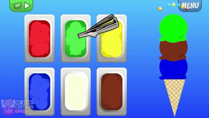 Learn Colors with Ice Cream, Teach Colours, Baby Children Kids Learning Videos by Baby Rhy