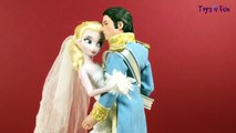 Elsa Gets Married! Frozen Wedding Dress, ft Disney Princess Anna