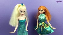 Frozen Elsa and Anna Dolls Makeover! Frozen Hairstyle and Dress Up. Disney Prin