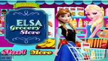 Elsa & Frozen Kids Grocery Store Challenge ❤ Barbie Supermarket Health Food Battle DisneyC