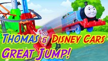 Disney Cars Over Thomas the Tank Engine Sky High Bridge Jump Disney Car Lightning McQueen