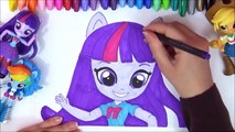 MLP My Little Pony Equestria Minis Speed-Color! EG Minis Rarity, Pinkie Pie, MLP Coloring