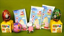 Peppa Pig Play Doh Clay Buddies Thomas Surprise Eggs Minions Surprize Qubes Toy Surprise E