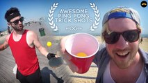 THE MOST AWESOME PING PONG TRICK SHOT VIDEO EVER MADE !