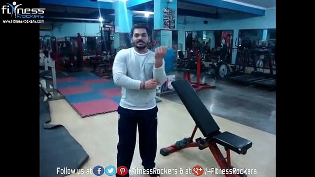 Shoulder Exercise - Front Dumbbell Raises in Hindi, India - Fitness Rockers