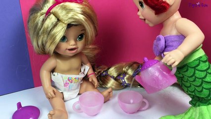 Baby Alive Disney Princess! Custom Rapunzel And Little Mermaid